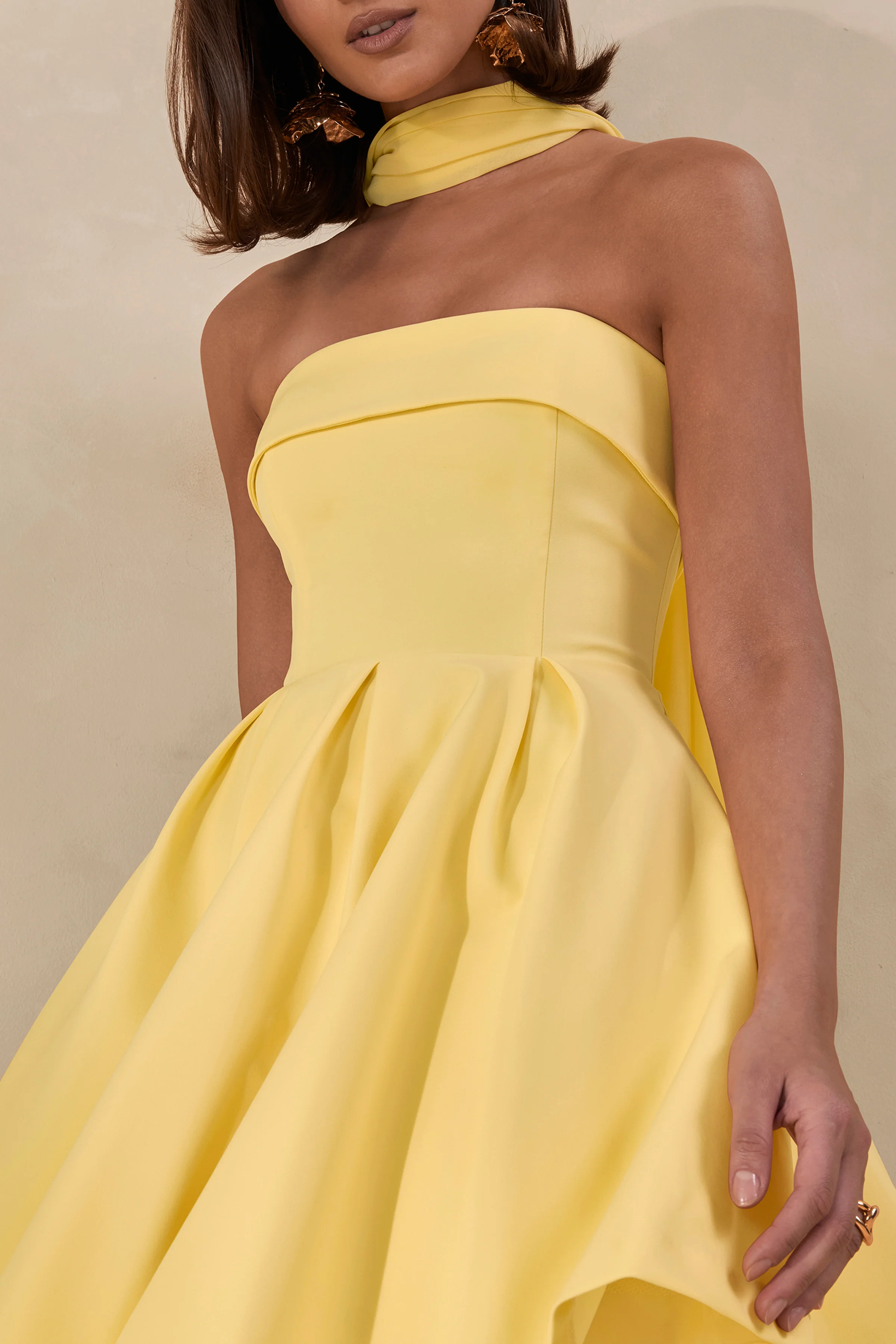 Bruna | Lemon Chiffon Scarf - Image 4